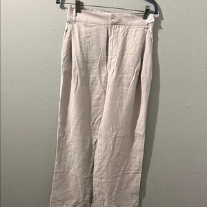 Zara XS light grey wide leg trousers